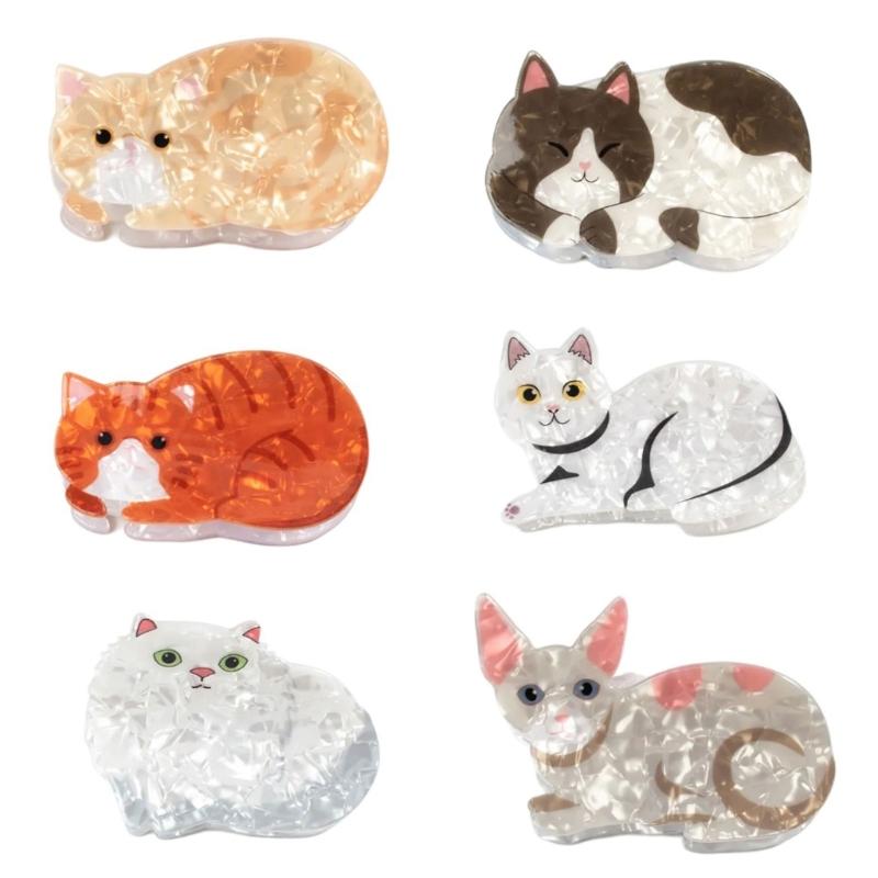 

Unique Kitten Shaped Large Hair Claw Clip Ponytail Claw Kitten Hair Catch Barrettes Hair Adornment Hair Ornaments 1
