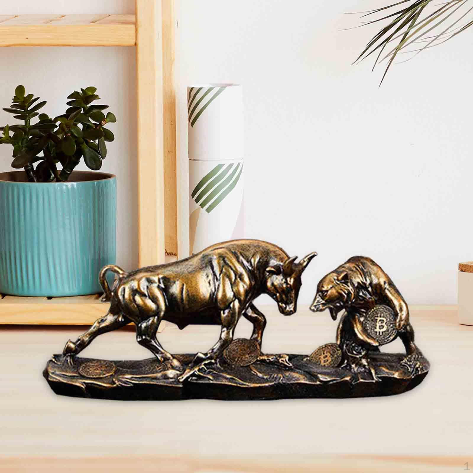 

Скульптура дикой природы, фигурка медведя для домашнего декора S медный