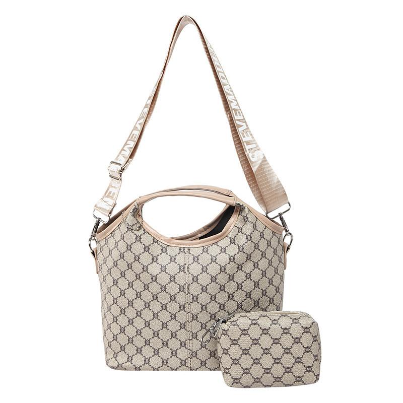 Mother Shoulder Fashion Bag With Shoulder Strap Letter Print And Pattern Retro
