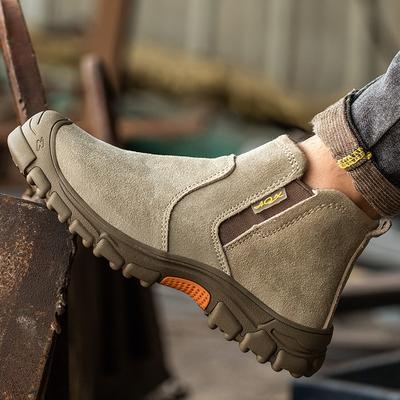 Niedrig geschnittene Schweißsicherheitsstiefel für Herren Bruchsichere Bauarbeitsschuhe Durchstichsichere Unzerstörbare Schuhe Sicherheitsarbeitsstiefel