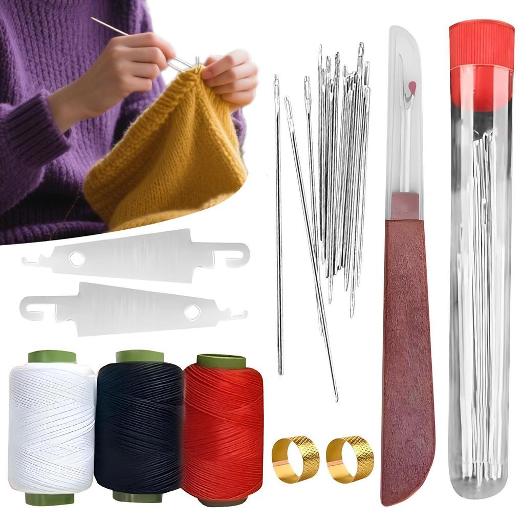 37-Piece Sewing Kit with Needle & Thread, Multifunctional Sewing Tool Set for Tailors Craft Travel Home College Dormitory