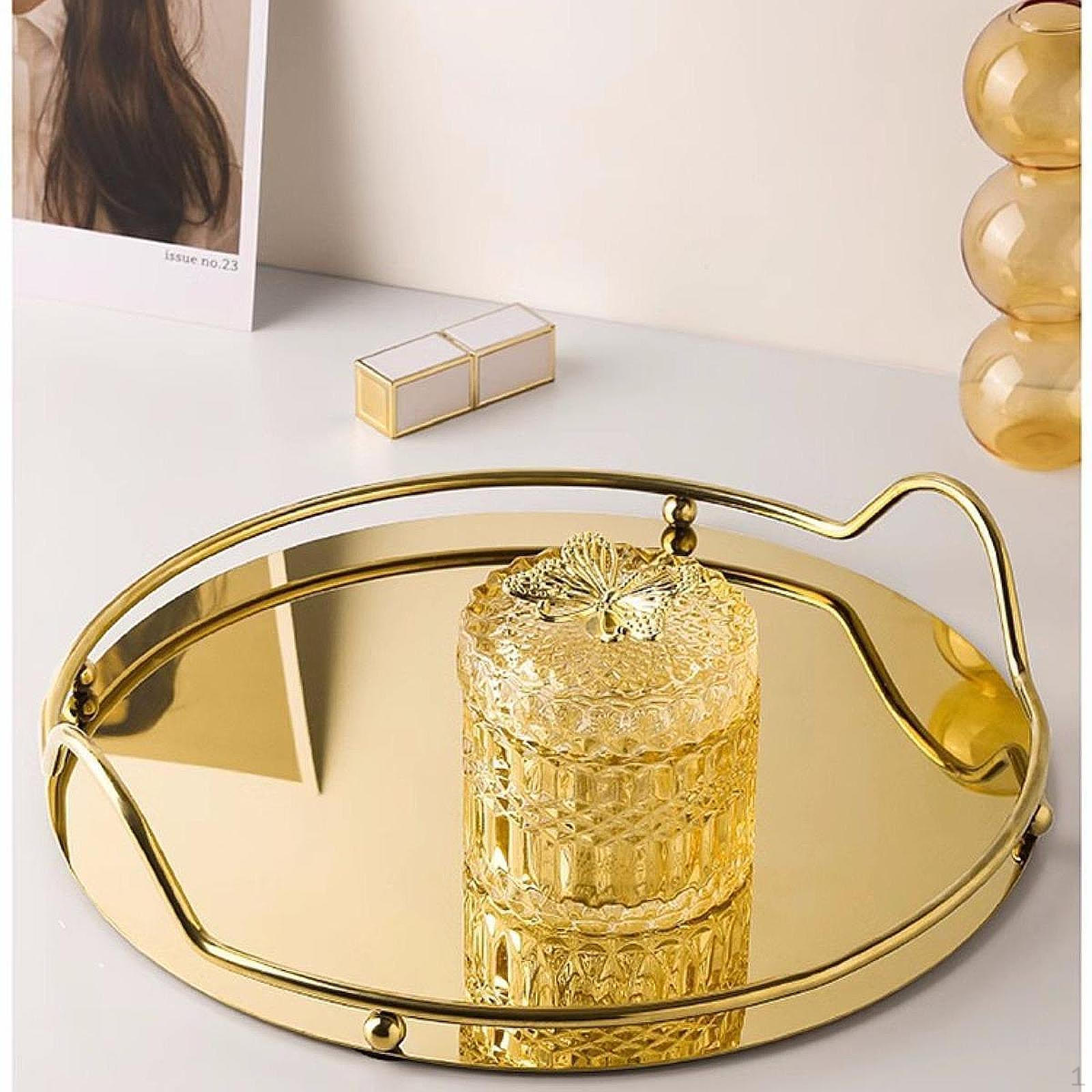

Косметика Поднос для украшений Косметический флакон для духов Держатель для макияжа Контейнер для фруктового торта Чай для gold