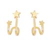 Banyan Tree S925 Silver Korean Star Ear Clip Earrings – Simple, Small Design for Women and Students