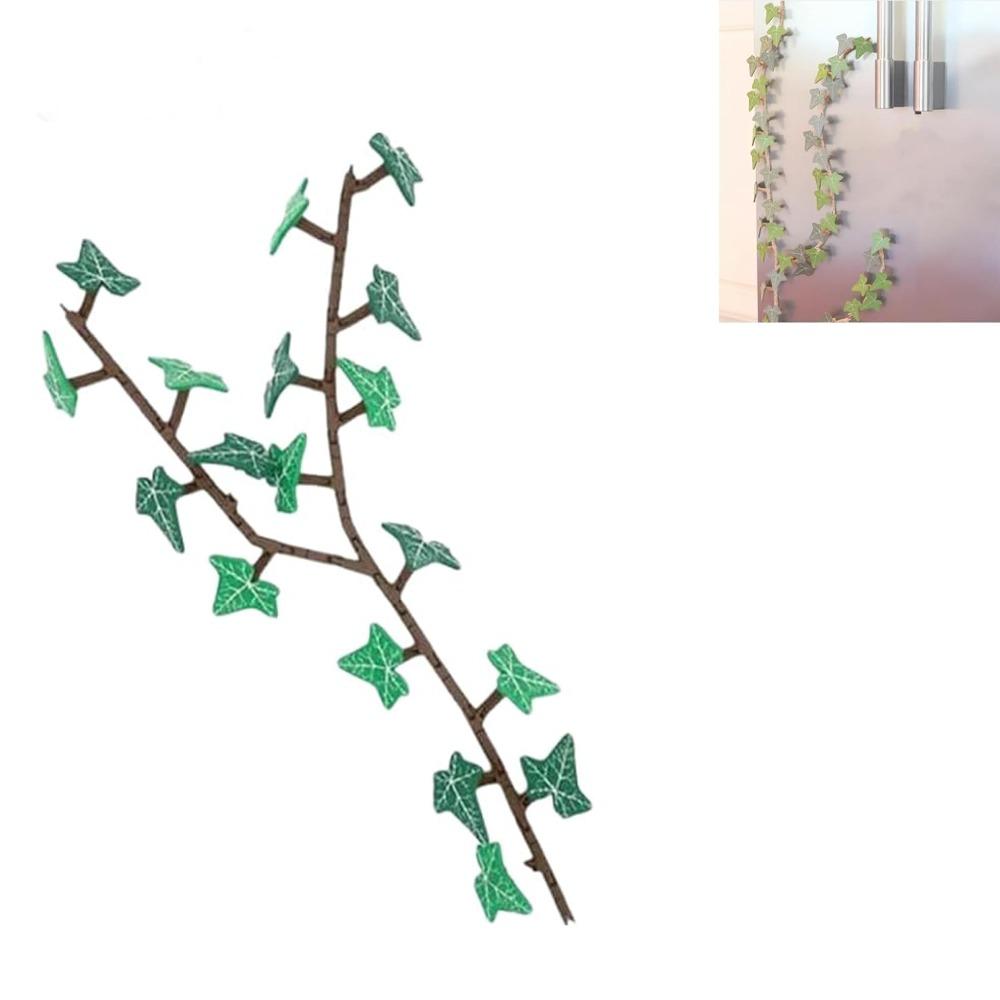 

с Шарнирными Стеблями Магнит Плющ Магниты 3D-Печатный Искусственный Плющ Список Покупок Домашний Декор 1Set Green