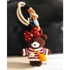 Cute Plush Puppy Bow Pendant Accessories Ins Wind Five-pointed Star Braided Rope Bag Pendant Keychain