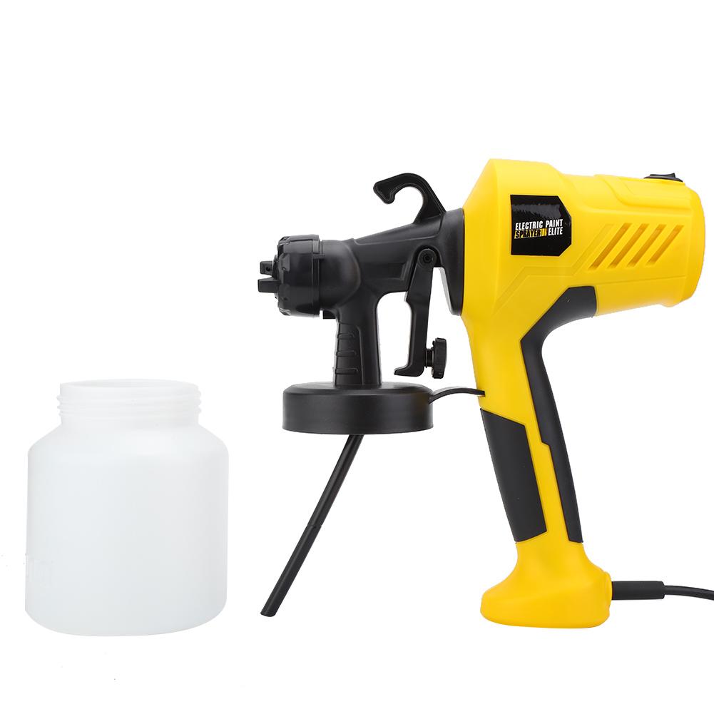 High Pressure Electric Paint Sprayer Adjustable Spray Paint Tool Yellow