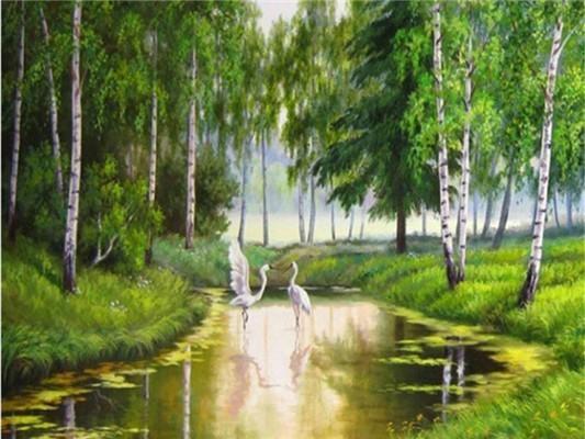 5D DIY diamantová malba Krajina Mozaika Křížkový steh Krajina Diamantové vyšívání Domácí dekorace Řemesla