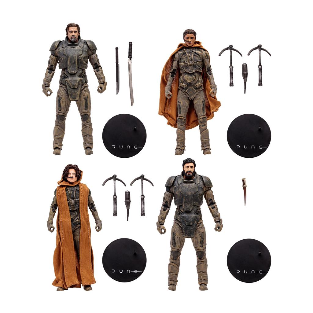 McFarlane Toys Part 2 Gurney Paul Chani Stilgar Gold Label – Dune Halleck, Atreides, 4-Pack