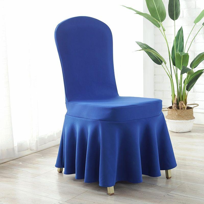 Sun Skirt Elastic Air Layer Chair Cover, Thickened Universal Chair Cover, Hotel Wedding Banquet Chair Cover
