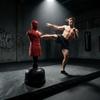 Freestanding Punching Bag ShockAbsorbing Human Torso NoiseReducing Skin 178CM Large