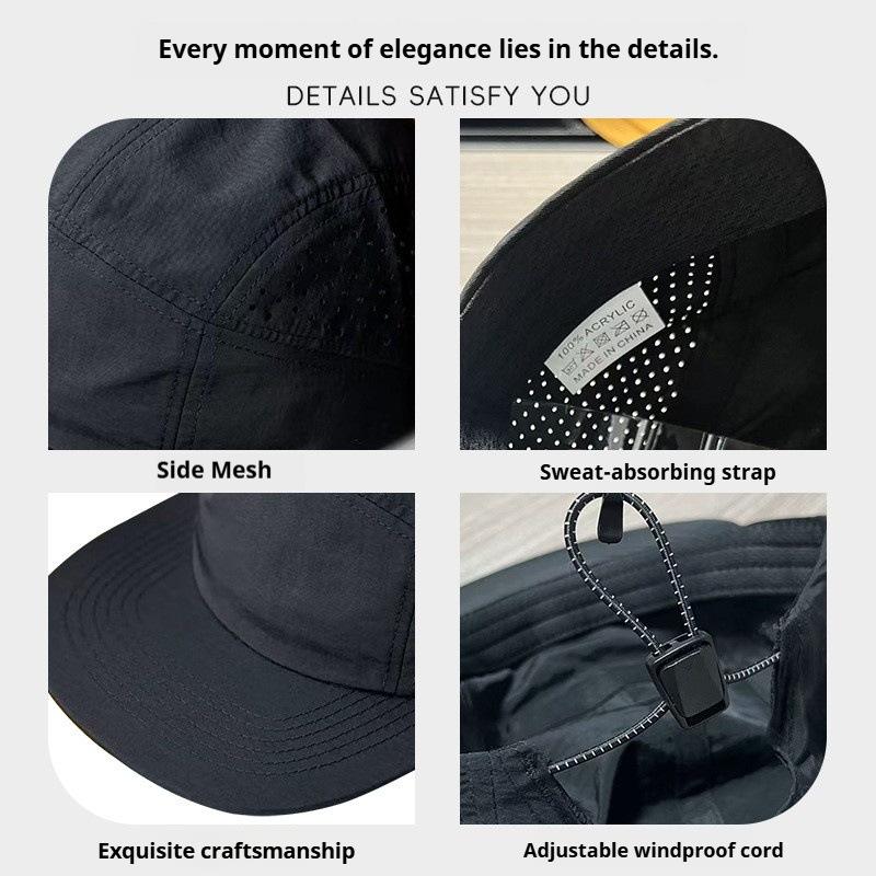 Baseball Cap for Men Women Moisture-Wicking Water-Resistant Baseball Hat Quick Dry Running Hat Outdoor Golf Breathable Hiking UV Protection Sports Cap