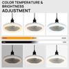 Remote Control Ceiling Fans with LED Lamp Ceiling Fan with E27 Converter Base Smart Silent Ceiling Fans For Bedroom Living Room