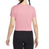 New Nike Dri Fit Regular T Shirt Women's Element Pink/Black HJ1055-699