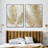Nordic Abstract Leaf Canvas Painting Gold Posters and Prints Wall Art Pictures for Living Room Home Decor Cuadros