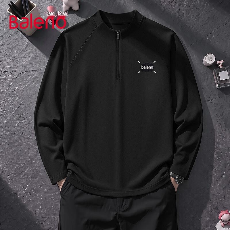 Baleno Men's Long-Sleeve Sports Stand Collar Quick-Dry T-Shirt