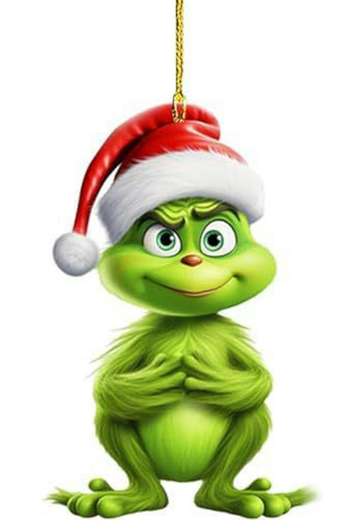 Grinch Cartoon Christmas & Halloween Acrylic Hanging Ornaments