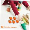 KONTONTY 50 Pieces Mini Pull Back Carrot Cars Toys for Easter Party, Kids Toy Vehicles Small Cars for Boys Girls