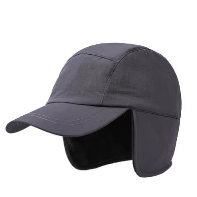 Casual Warm Winter Baseball Cap Ear Protection Waterproof Earmuffs Hat for Men 56-60cm Thick Hiking Bonnets Ski
