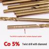 Cobalt-Containing Stainless Steel Twist Drill Bit Set (2.8, 3.2, 4.2, 5.2 Mm)