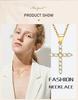 Cubic Zirconia Crucifix Cross Neckalce Pendant for Women Simple Layered Jewelry