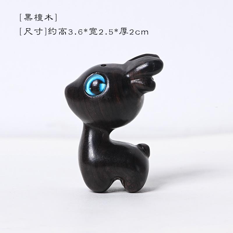 Wooden Cute Cartoon Deer Ornaments Miniature Figurine home Decor DIY Key Chain Accessories Birthday gifts Souvenirs