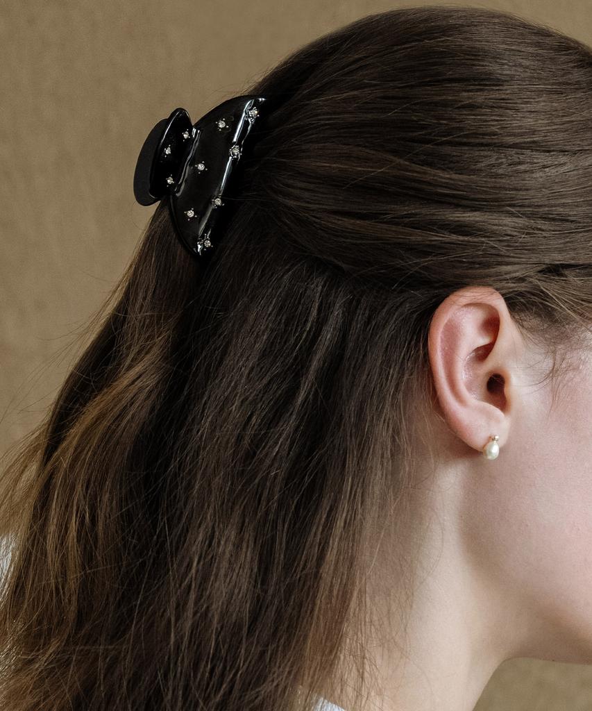 Has En010 Glitter Mini Hair Clip (2Colors)