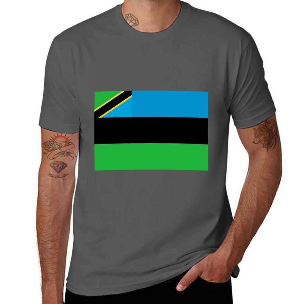 Flag of Zanzibar TShirt AntiFade Casual Tee Shirt