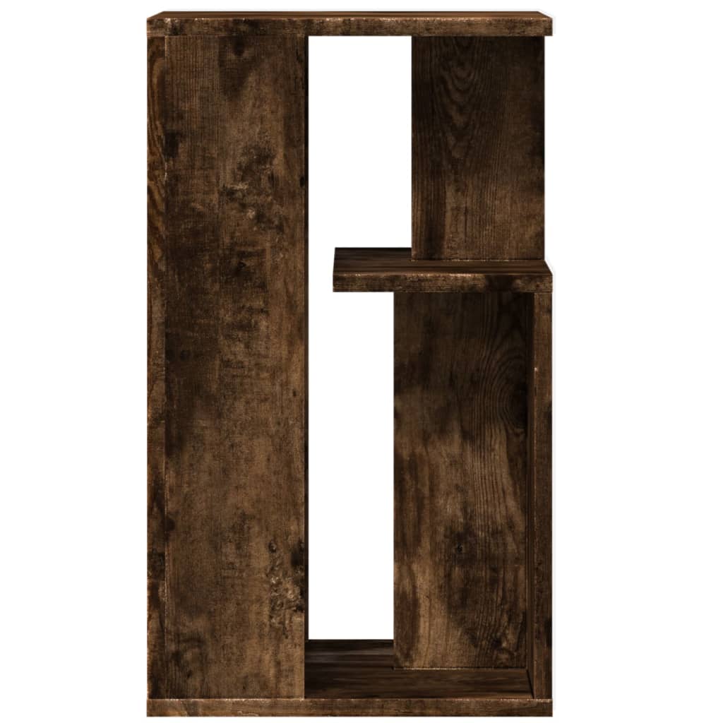 Side Table, Smoked Oak, 35x35x60 Cm