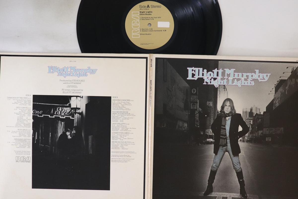 

LP Record ELLIOTT MURPHY - Night Lights APL11318 RCA VICTOR 1976 US Rock Used