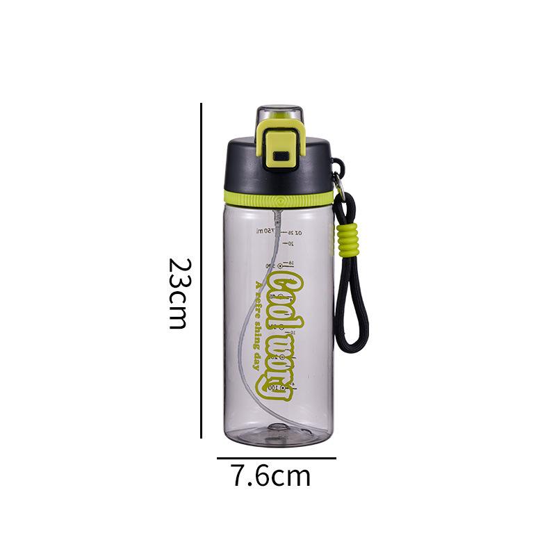 Water bottle summer multi-functional spray water cup with scale large capacity leak-proof direct drinking cup outdoor portable sports water cup