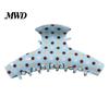 Large Hair Clip for Women Back Head Claw, Strong Bite Force Clip, Dot Print Grip Anti-Slip Teeth Accessory Daily Wear Summer Style