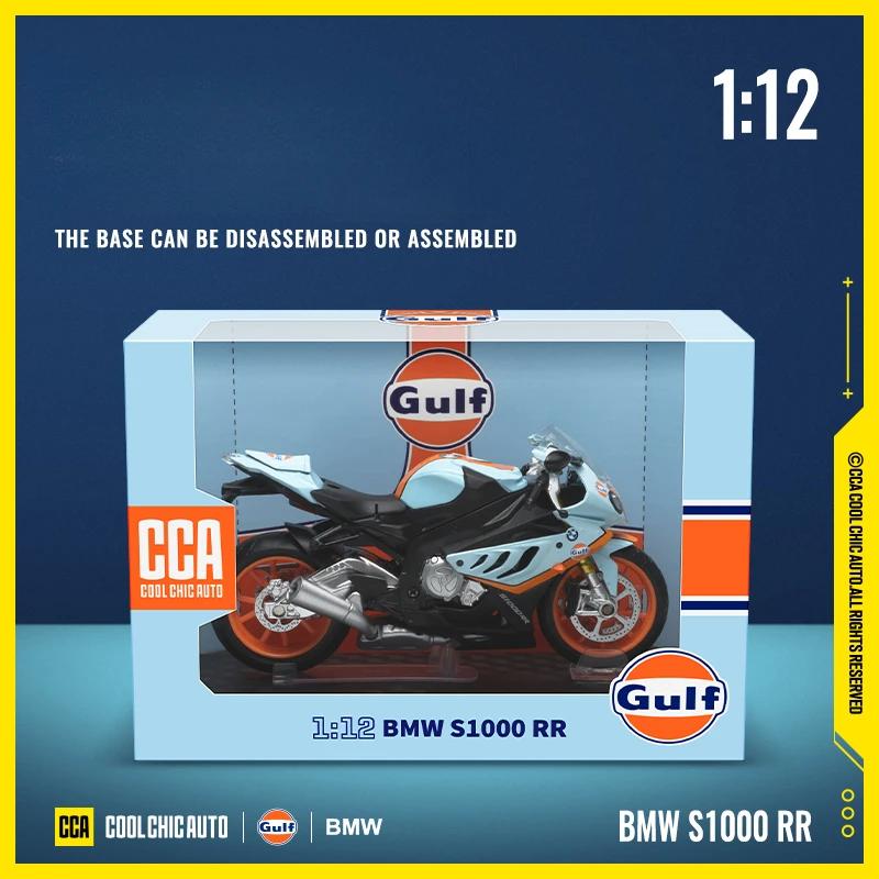 CCA Diecast 1/12 BMW S1000 RR Super Motorcycle Model Metal Ornament Collection Hobby Birthday Gifts Boy Miniature Voiture