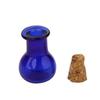 10pcs Mini Glass Bottle Jars Vials Pendant with Corks - Flat Bulb