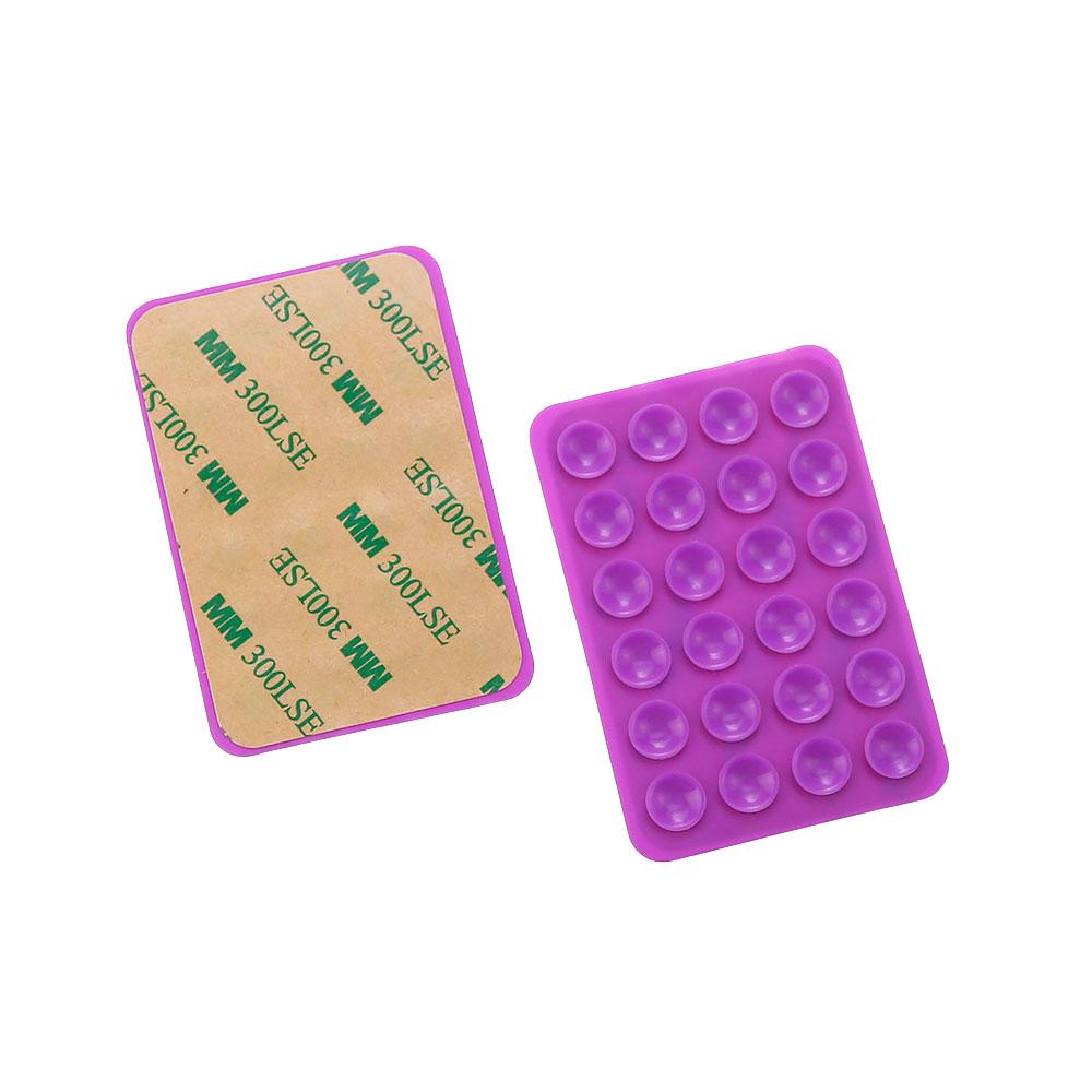 Silicone World Square Silikon-Saugnapf zur Befestigung von Mobiltelefonen im Auto, Halterung für Telefonhülle, universeller, rutschfester Saugnapf