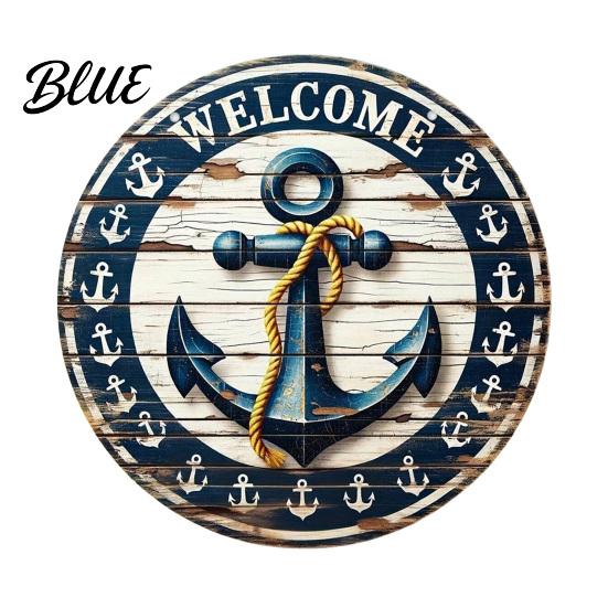 Nautical Wall Art Decorative Hanging Sign Lightweight Wooden Sign with Marine Elements
