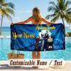 Custom Text Beach Towel, Soft Absorbent Swimming Multi-use TowelThe Addams Family
