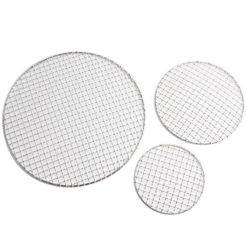 Round Stainless Steel BBQ Grilling and Tea Brewing Net for Campfire