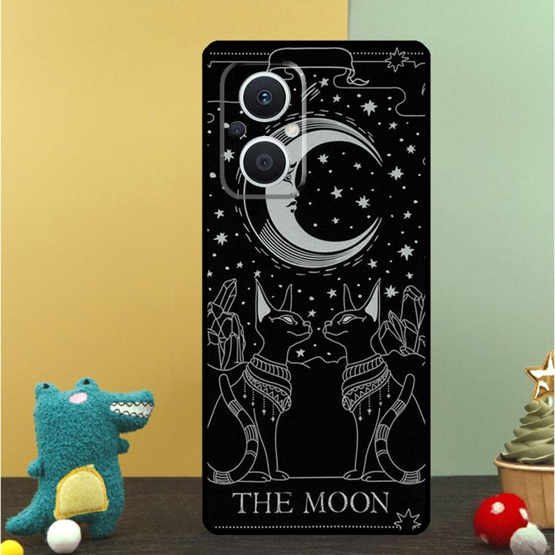 

Moon Tarot Witch Cat Case For OPPO Reno 15 13 10 11 14 Pro 12 F 13F 14F 15F 7 8 Lite OPPO Find X9 X8 X5 Pro Cover OPPO Reno12 F