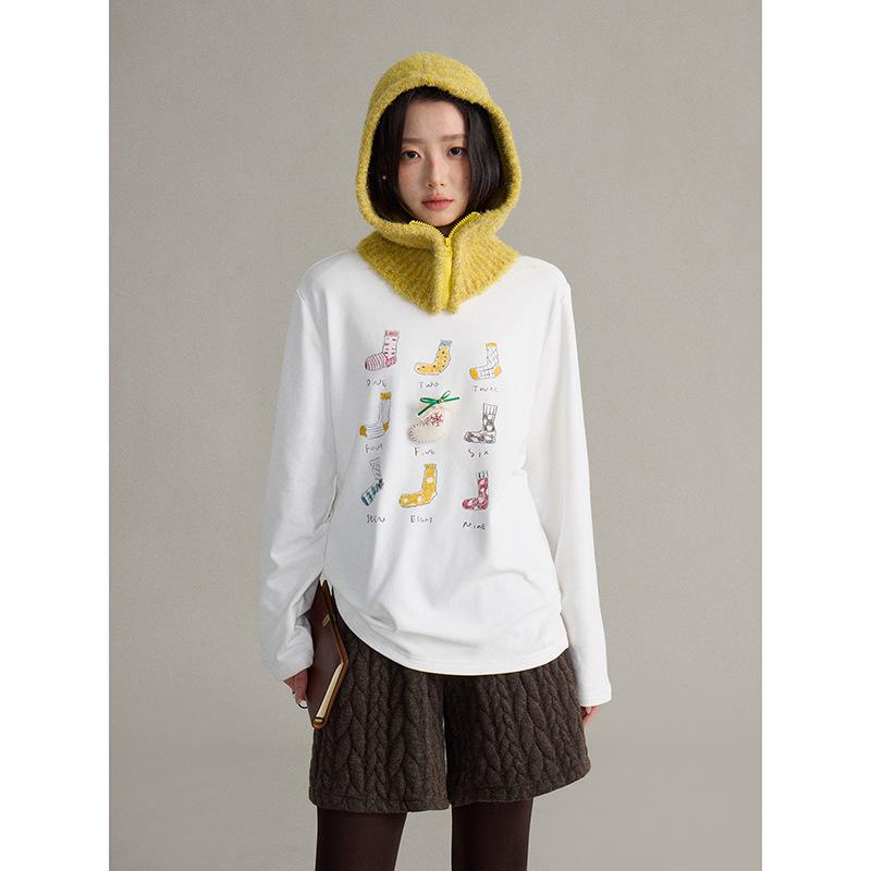 

Chestnut Brownie Retro Cable Knit Wide-Leg Shorts - Winter Korean Casual Commute Pants L (115-130) кавовий/коричневий
