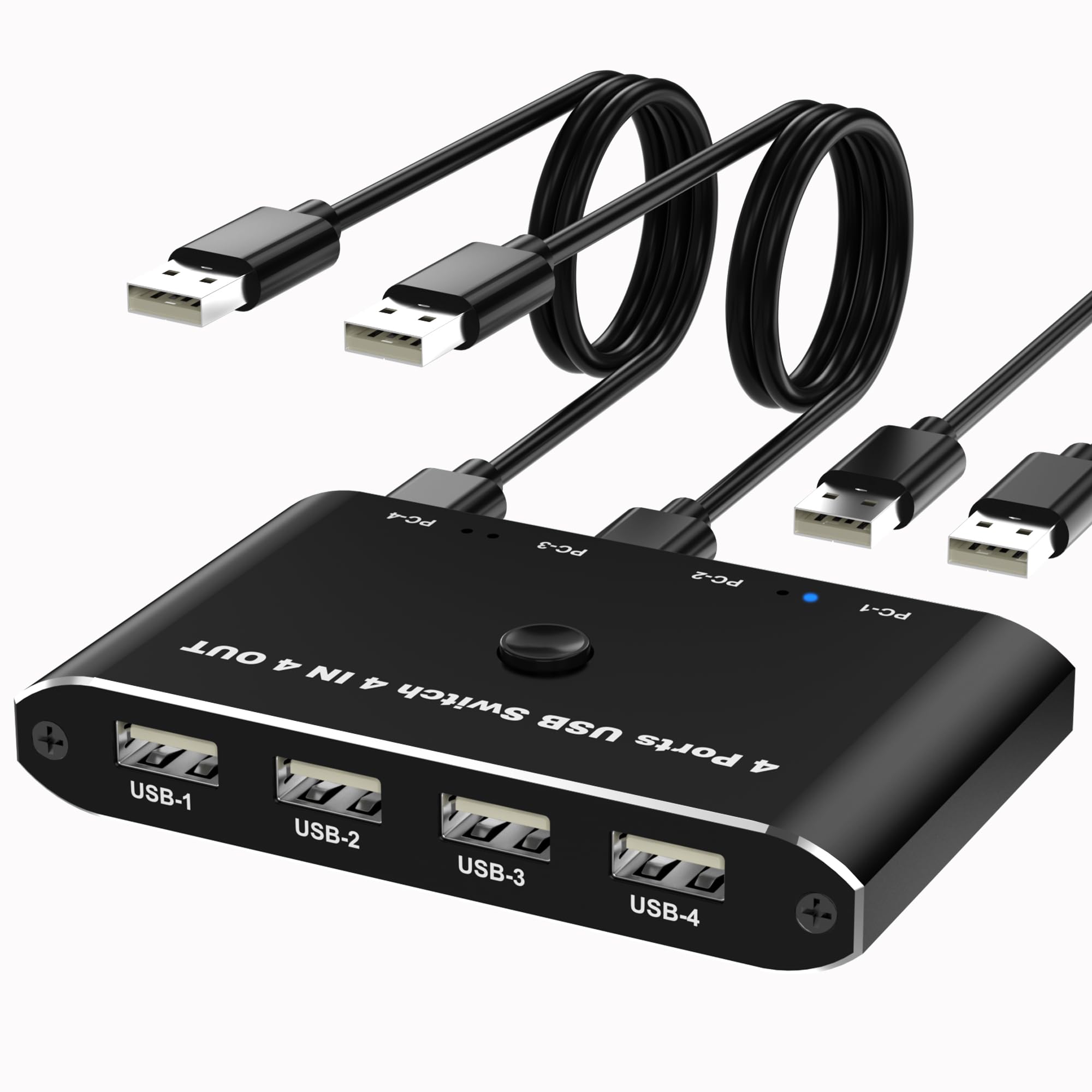 

USB 4 4 USB Switcher for 4 Use 1 Printer with 4 4 1 Keyboard USB USB PC 4 Compatible with 4 USB Cables Japanese Instruction Manual Included Switcher,