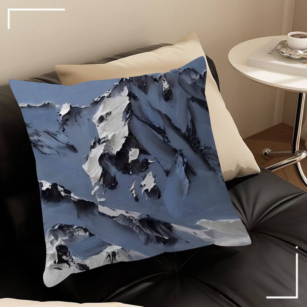 Conrad Jon Snow Mountain Artist Cushion Cover Decorative Pillow Sofa Home Decor Case Pillow Cases