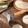 Stainless Dumpling Maker with Manual Roller Cutter for Homemade Dumpling Wrappers