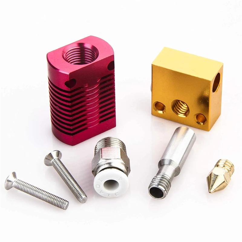 3D Printer Ender 3 Metal J-Head CR10 MK8 Hotend Extruder Kit Heat Block Nozzle Heater Thermistor for CR10s Pro Ender3 V2 Ender 5