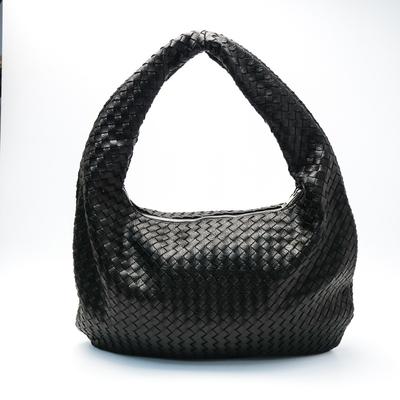 New Hand Woven Bag Commuter Fashion One Shoulder Armpit Bag Large Capacity Leather Bag Casual Women's Bag