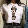 Y2k 90s Fashion T Shirts Gothic Fashion Mickey Tshirt Minnie Mouse Print T-shirt Women T Shirt Female Clothes Kawaii Disney