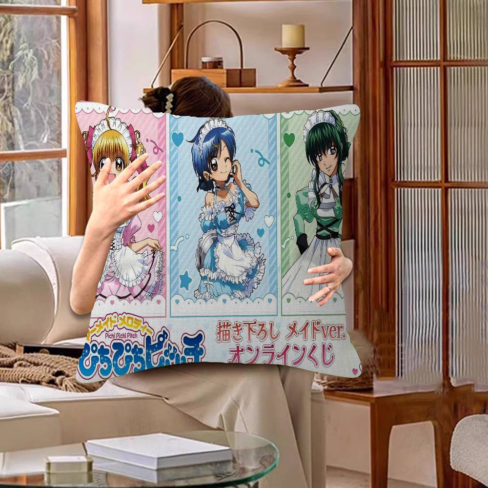 Mermaid Melody Pichi Pichi Pitch Pillow Anime Pillow Sofa Bed Head Pillow Cover Cushion Cover 45x45 Cm Fashion
