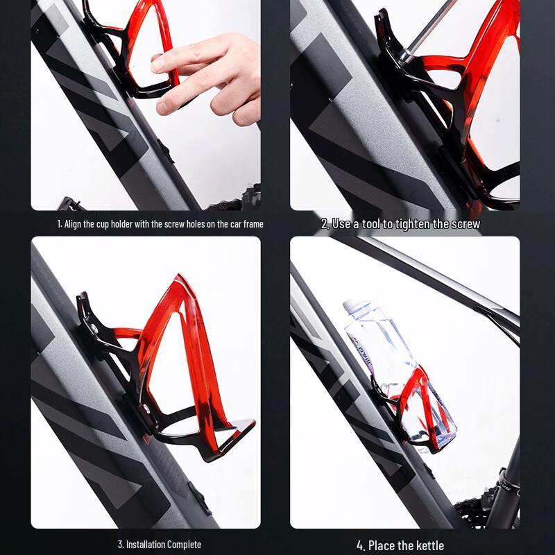 Colorful Gradient Bicycle Water Bottle Cage