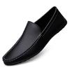 Big Size 38 -47 Italian Mens Shoes Casual Luxury  Summer Men Loafers Leather Moccasins Comfy Breathable Slip On Boat Shoes