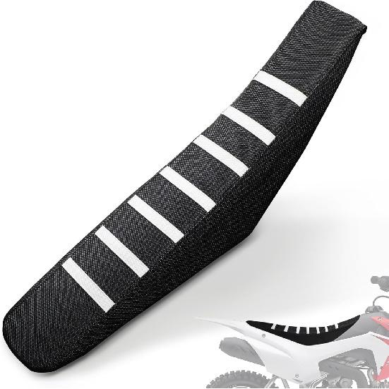 

Dirt Bike Seat Cover Universal for CRF 110 CRF125F 50 250 300 450 SSR Apollo Pit Bike Red/Non Slip White Stripe/Gripper Soft/Water Proof чёрный