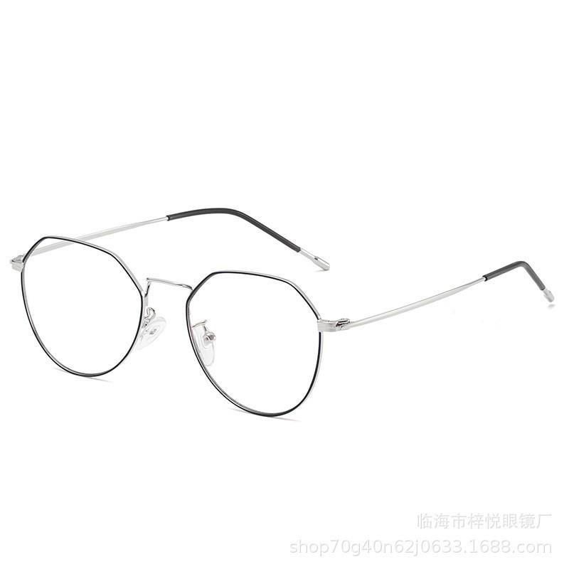 Linhai Ziyue Eyewear Factory, mid-to-high-end men's and women's metal flat glasses, stainless steel frame glasses